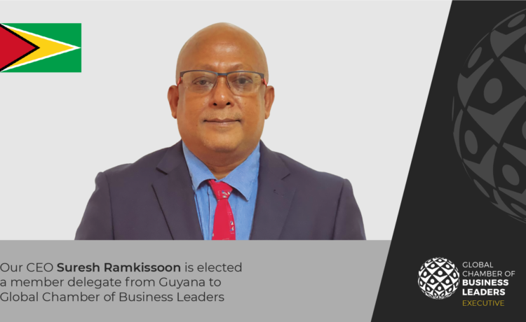 Suresh Rakimsoon is an executive member of the Global Chamber of Business Leaders and delegate to Guyana
