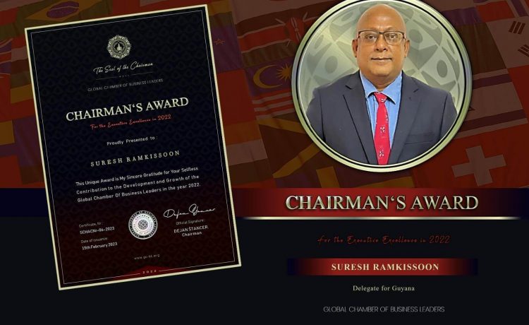 Mr. Suresh(IBN) receives GCBL’s highest award – The Chairman’s Award